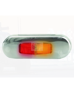 Hella 2803S LED Side Marker Lamp Amber/Red 12/24V Bezel Flush Mount