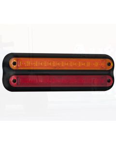 LED Autolamps 235BAR12 Stop/Tail/Indicator Combination Lamp - Black (Blister)