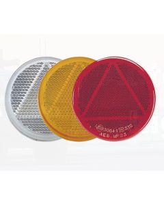 Clear Retro Reflector 65mm dia. with Self Adhesive (Bulk Pack of 50)