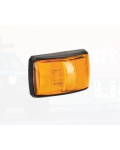 Narva 91442 10-33 Volt L.E.D Side Direction Indicator Lamp (Amber) with Black Deflector Base and 0.5m Cable