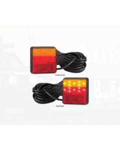 LED Autolamps 100BAR10 Stop/Tail/Indicator & Reflector Combination Lamp -10m Cable (Poly Bag)