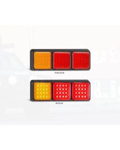 LED Autolamps 282ARRM Stop/Tail/Indicator Combination Lamp (Blister)