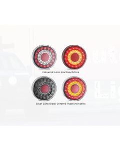 LED Autolamps MaxilampC1XCE Stop/Tail/Indicator/Reflector Single Combination Lamp - Clear Lens (Blister)