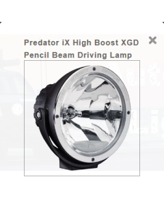 Hella Predator iX High Boost XGD Pencil Beam Driving Lamp (24V DC)