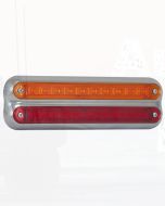 LED Autolamps 235CAR12 Stop/Tail/Indicator Combination Lamp - Chrome (Blister)