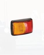 Narva 91402 10-33 Volt L.E.D Side Marker Lamp (Red / Amber) with Black Deflector Base and 0.5m Cable