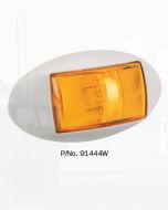 Narva 91444WBL 10-33 Volt L.E.D Side Direction Indicator Lamp (Amber) with Oval White Deflector Base and 0.5m Cable (Blister Pack)