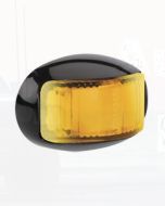 Narva 91645 9-33 Volt L.E.D Side Direction Indicator Lamp (Amber) with Oval Black Deflector Base and 0.5m Cable