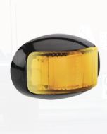 Narva 91646 9-33 Volt L.E.D Side Direction Indicator Lamp (Amber) with Oval Black Deflector Base and 2.5m Cable