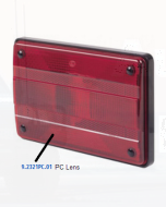Hella PC Red Lens to suit Hella 2321PC & 2424PC (9.2321PC.01) 