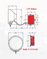 Hella Ballast 9.1319.03 12V DC to Suit Hella Predator Series Driving Lamps