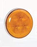 Narva 94300W-12 12 Volt L.E.D Rear Direction Indicator Lamp (Amber) with 0.3m Hard-Wired Non-Sheathed Cable and White Base