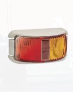 Narva 91602WBL 9-33 Volt L.E.D Side Marker Lamp (Red / Amber) with White Base and 0.5m Cable (Blister Pack)