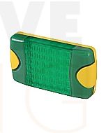 Hella Mining HM95903780 DuraLed M-Series High Intensity Warning Beacon - Narrow Beam Bare Wire, Green
