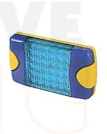Hella Mining HM95903760D DuraLed M-Series High Intensity Warning Beacon - Narrow Beam DT Plug, Blue