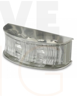 Hella 2061PBULK DuraLED Front Position/End Outline Lamp - Polished Stainless Steel Housing, Bulk Pack 4