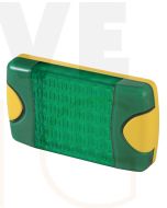 Hella Mining HM95903780D DuraLed M-Series High Intensity Warning Beacon - Narrow Beam DT Plug, Green