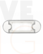 Hella  98085515 DuraLED Flush Mount Courtesy Lamp - Low Profile (White Light )