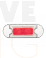 Hella 98085535 DuraLED Flush Mount Courtesy Lamp - Low Profile  (Red Light)