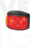 Hella Packet of 8 LED Rear Position Marker Lamp Red 12/4V Black Base with Duetsch