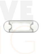 Hella 98085510 DuraLED Flush Mount Courtesy Lamp - Low Profile (White Light)