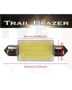 41mm LED COB Festoon Globe 12VDC 100 Lumens Pure White