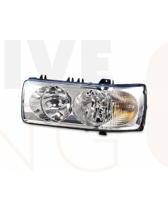 Hella DAF Headlamp CF65/75/85 LF45/55, XF95/105 01/01-05-13 (H1/H7) - Left Hand