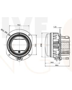 Hella 1F0011988071 HEADLAMP DE-ZF DI MD12/24 1F0 011.988-071