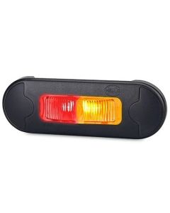 Hella Packet of 16 LED Side Marker Lamp Amber/ Red 12/24V Flush Mount