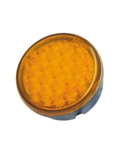 Hella 95901145 LED 83mm Round Multi-Flash Warning Lamp, Amber