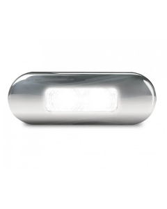 Hella 2059S DuraLED Flush Mount Front Position/End Outline Lamp - Stainless Rim