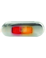 Hella 2083S LED Side Marker Lamp Amber/Red 12/24V Bezel Flush Mount (Bulk Pack)