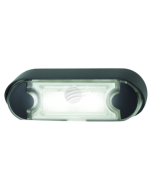 Hella LED Licence Plate Lamp 12/24V Angled Black Flush Mount Housing