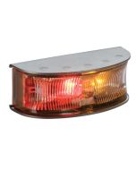 Hella HD LED Side Marker - Red / Amber Illuminated, Satin S/S Housing (Pack of 4) (2058BULK)