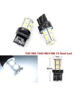 LED T20 Wedge Globe W21/5W 7443 13xSMD 5050 LED's 12VDC